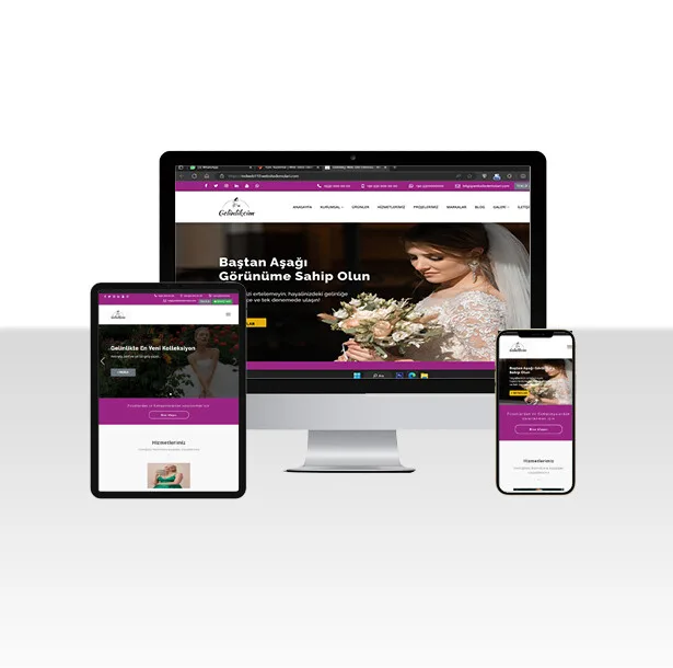 Gelinlikçi Web Paketi — ekran görüntüsü