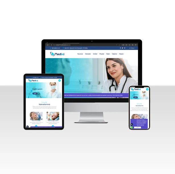 Sağlık Web Site Paketi Medixi — ekran görüntüsü