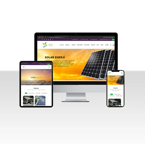Yenilenebilir Enerji Web Sitesi Paketi — ekran görüntüsü
