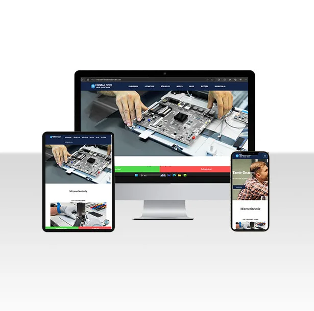 Elektronik Tamir Web Sitesi Paketi — ekran görüntüsü