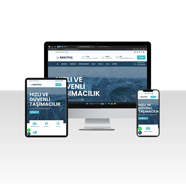 Hazır Nakliye / Lojistik Web Sitesi — ekran görüntüsü