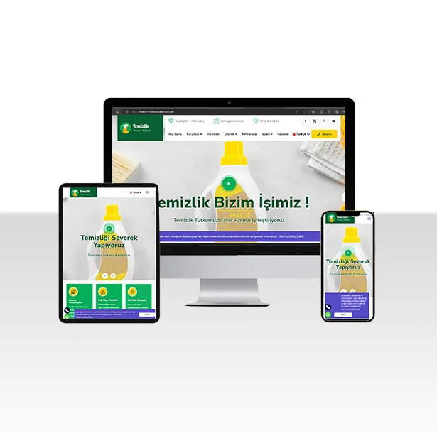 Temizlik Şirketi Web Sitesi – Çakır — ekran görüntüsü