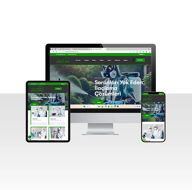 Haşere İlaçlama Firması Web Sitesi Paketi – Böcek — ekran görüntüsü
