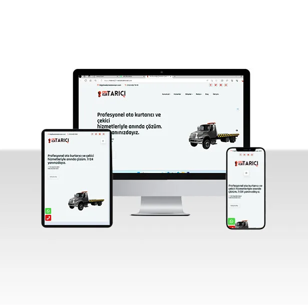 Yol Yardım / Çekici Web Sitesi Scripti — ekran görüntüsü