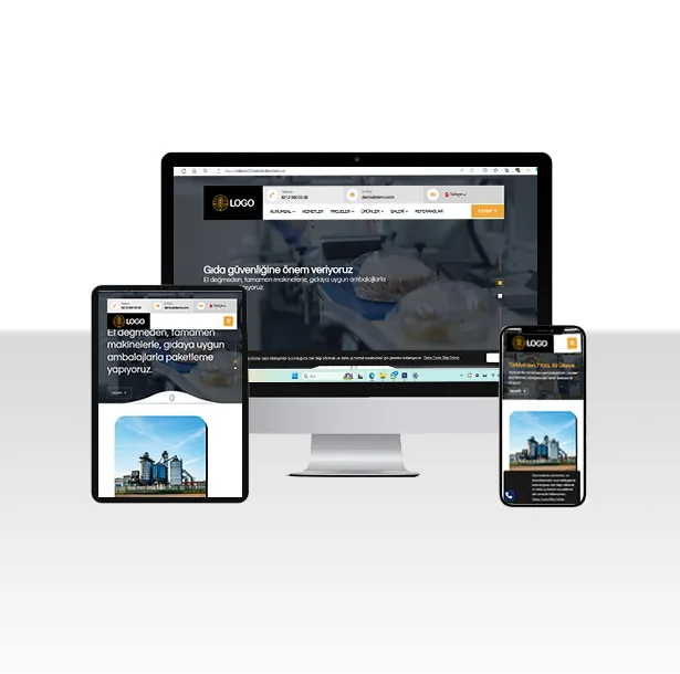 Gıda Paketleme ve Seri Üretim Firması Web Sitesi – Cenk — ekran görüntüsü