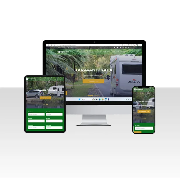Karavan Kiralama Şirketi Web Sitesi Paketi – Kamping — ekran görüntüsü