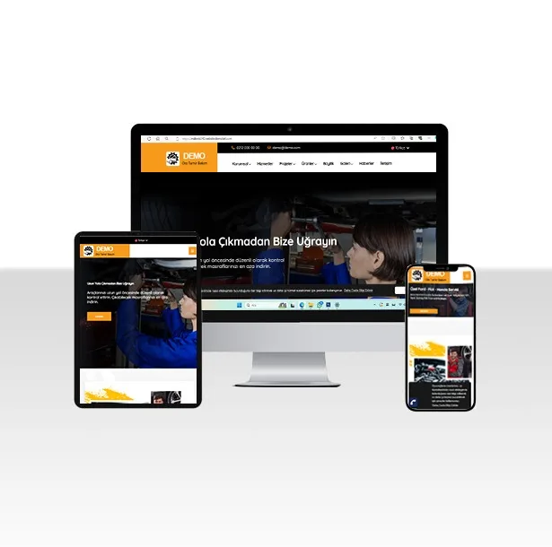 Yedek Parça / Oto Tamir ve Bakım Web Sitesi Paketi — ekran görüntüsü