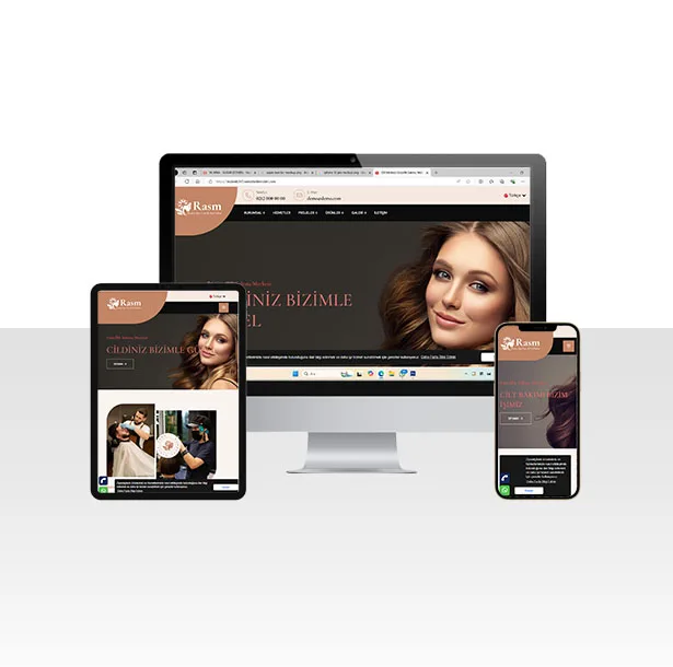 Cilt Merkezi ve Güzellik Salonu Web Sitesi Paketi – Rumi — ekran görüntüsü