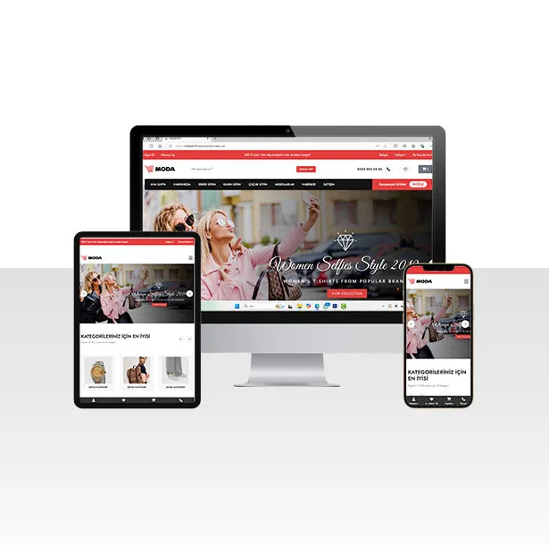 E-Ticaret Moda ve Giyim Ürünleri Web Sitesi Paketi – Mods — ekran görüntüsü