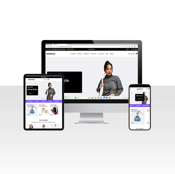E-Ticaret Butik ve Moda Ürünleri Satışı Web Paketi – Civil — ekran görüntüsü