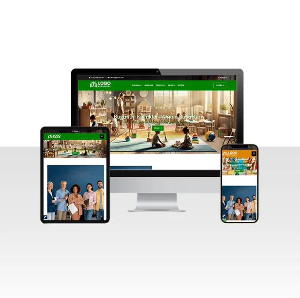 Hazır Kreş / Kolej ve Anaokulu Sitesi Web Paketi – Dalin — ekran görüntüsü