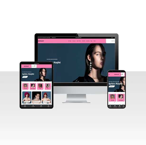 E-Ticaret Takı ve Aksesuar Satışı Web Sitesi Paketi – Jewelry — ekran görüntüsü