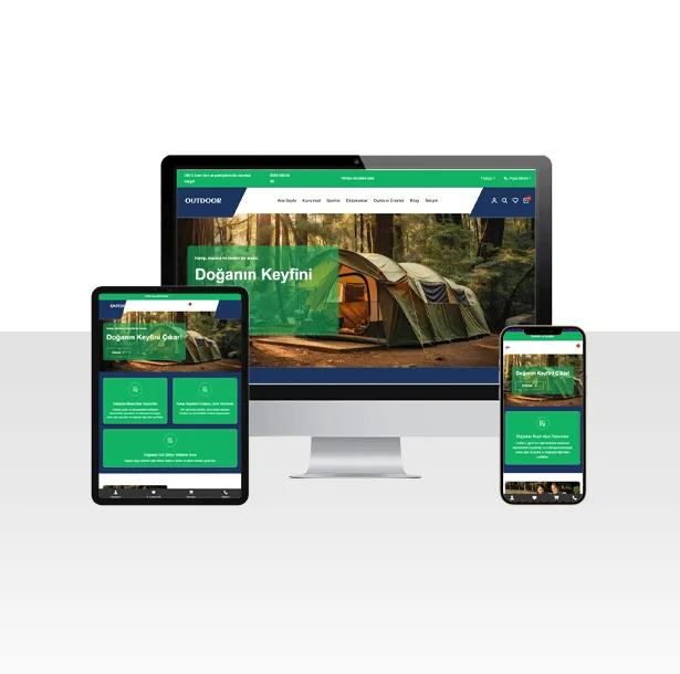 E-Ticaret Outdoor ve Kamp Malzemeleri Satış Sitesi – Doğa — ekran görüntüsü