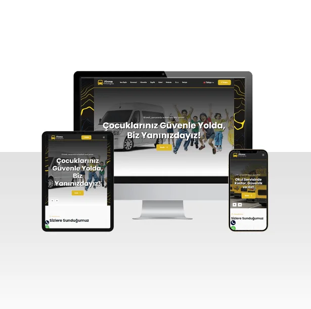 Okul Servisi ve Personel Taşımacılığı Web Sitesi – School — ekran görüntüsü