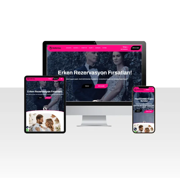 Düğün ve Davet Salonu Web Sitesi Paketi – Wedding Hall — ekran görüntüsü