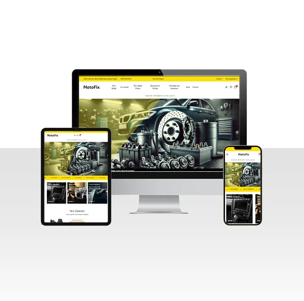 E-Ticaret Otomotiv Yedek Parça Satış Sitesi – Motofix — ekran görüntüsü