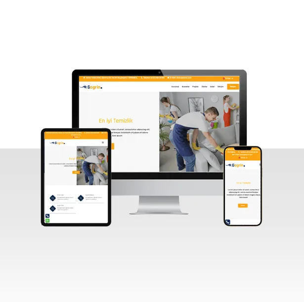 Halı , Koltuk ve Ev Temizliği Web Sitesi Paketi – Find — ekran görüntüsü