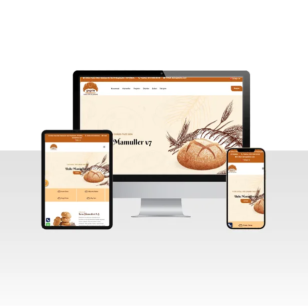 Unlu Mamüller Pastane Hazır Web Site Paketi – Çörek — ekran görüntüsü