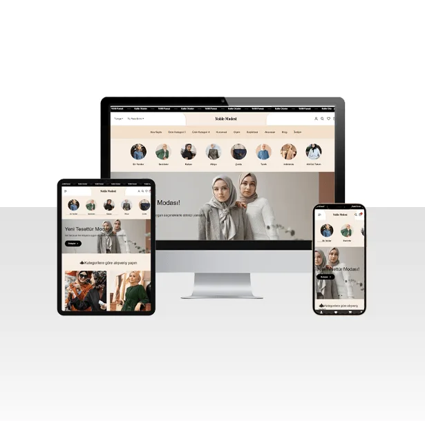 E-Ticaret Muhafazakâr Giyim Web Sitesi Paketi – Nisa — ekran görüntüsü
