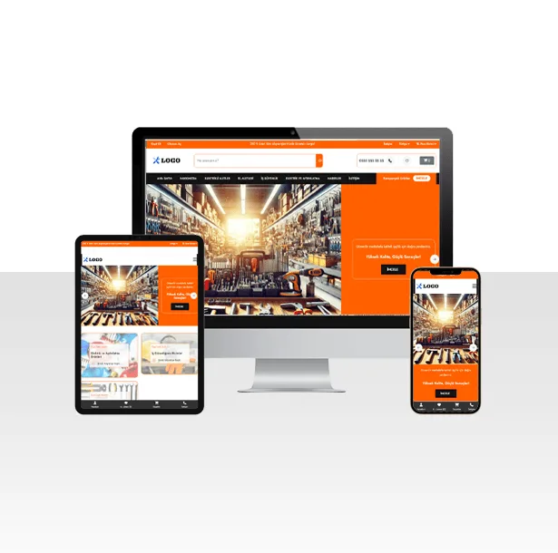 E-Ticaret Hırdavat ve Malzeme Satışı Web Sitesi Paketi – Baret — ekran görüntüsü