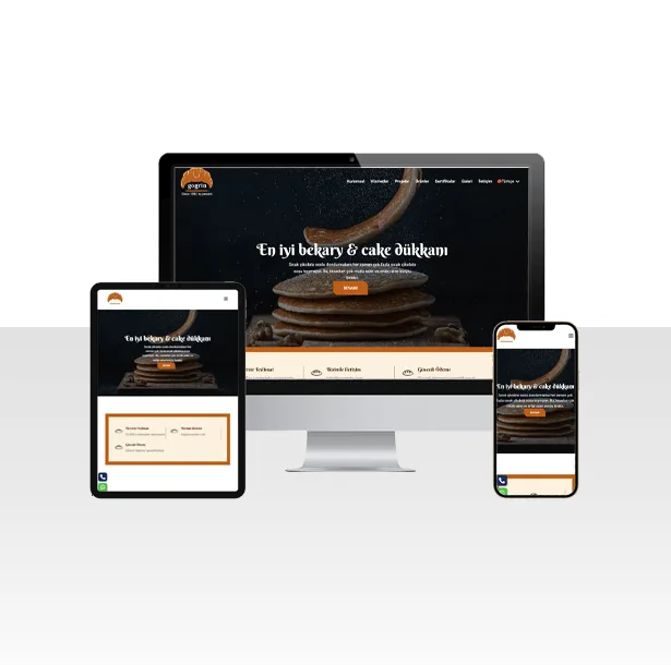 Pasta Dükkanı Hazır Web Sitesi Paketi – Kruvasan — ekran görüntüsü