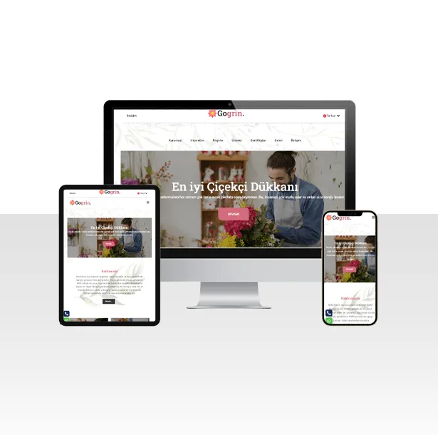 Çiçekçi Dükkanı Hazır Web Sitesi Paketi – Mega — ekran görüntüsü