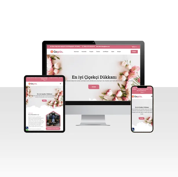 Çiçek Mağazası Hazır Web Sitesi Paketi – Buket — ekran görüntüsü