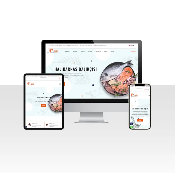 Izgara ve Balık Restoranı Web Sitesi Paketi – Somon — ekran görüntüsü