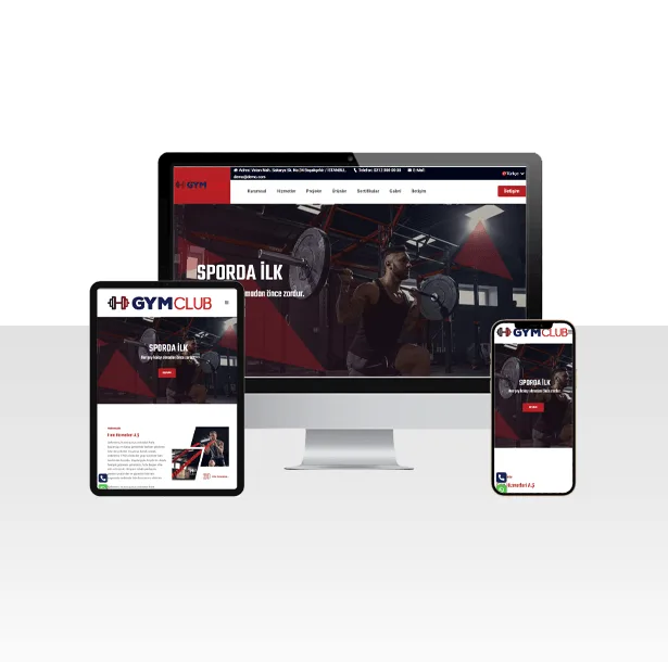 Spor Salonu / Fitness Web Sitesi Paketi – Training — ekran görüntüsü