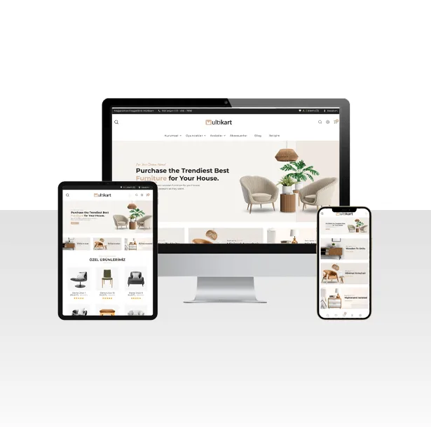 E-Ticaret Mobilyacı ve Dekorasyon Web Sitesi – Woodem — ekran görüntüsü
