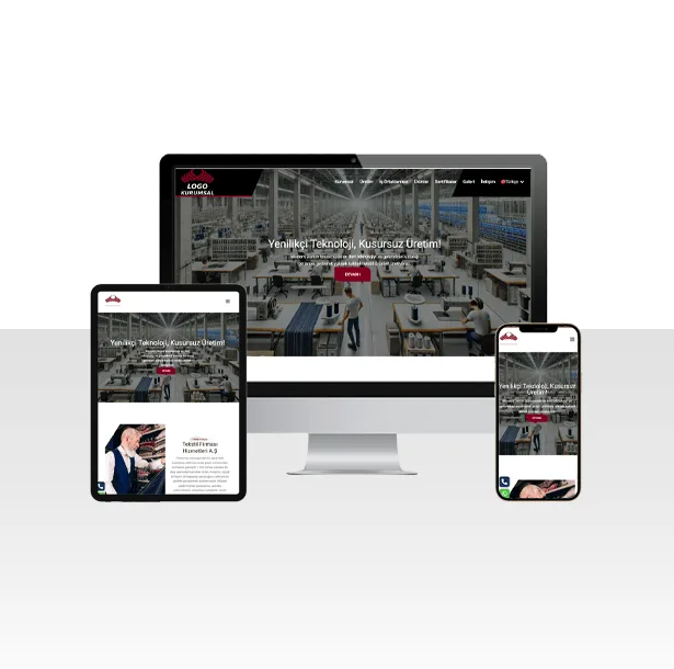 Tekstil Fabrikası ve Üretim Tesisi Web Sitesi Paketi – Subaro — ekran görüntüsü