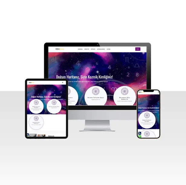Astrolog ve Danışmanlık Hizmetleri Web Sitesi Paketi – Astro — ekran görüntüsü