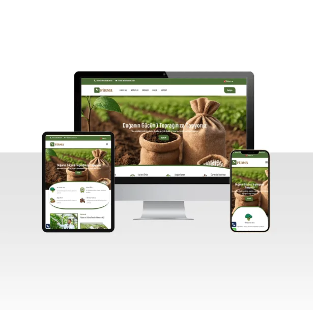 Fidan ve Gübre Üretimi Web Sitesi Paketi – Sera — ekran görüntüsü