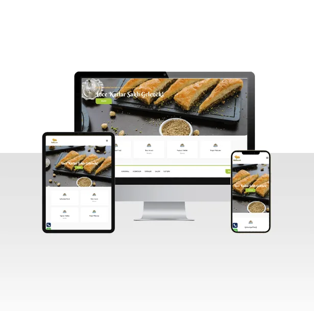 Tatlıcı ve Pastane Web Sitesi Paketi – Baklava — ekran görüntüsü