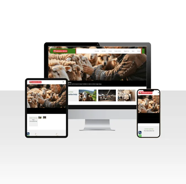 Kurbanlık ve Adak Satışı Web Sitesi Paketi – Dana — ekran görüntüsü