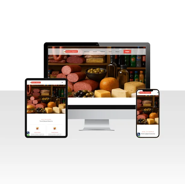 Büfe ve Şarküteri Hazır Web Sitesi Paketi – Bakkal — ekran görüntüsü