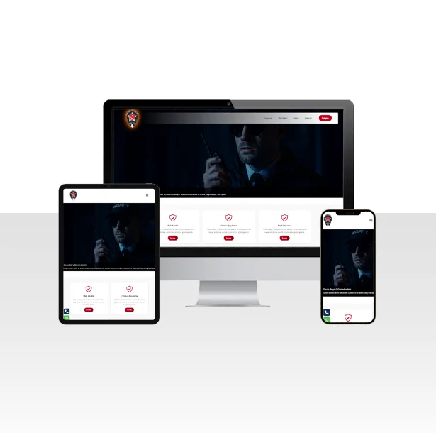Özel Güvenlik Hizmetleri Firması Web Sitesi Paketi – Security — ekran görüntüsü