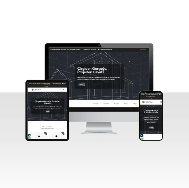 Mimarlık ve İnşaat Hizmetleri Web Sitesi Scripti – Dizayn — ekran görüntüsü