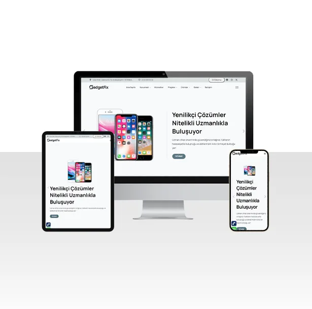 Cihaz Onarım Teknik Servisi Web Sitesi Paketi – Fixer — ekran görüntüsü