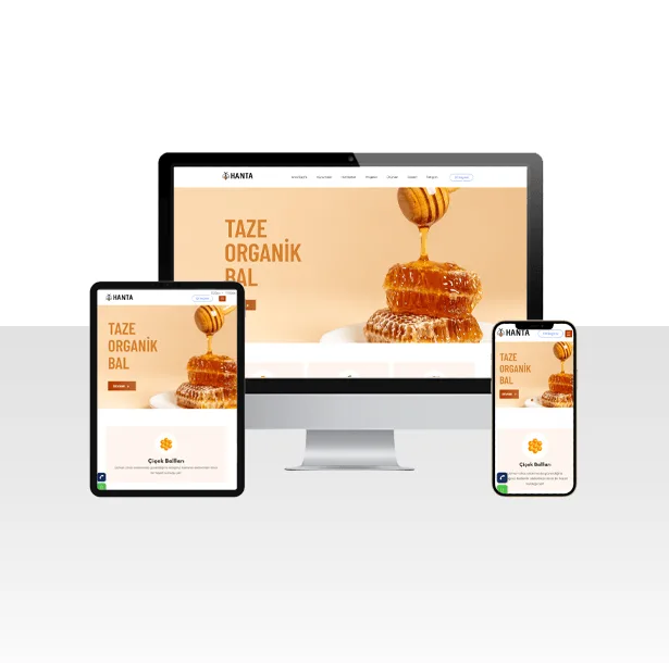 Taze Bal Üretimi Hazır Web Sitesi Paketi – Polen — ekran görüntüsü