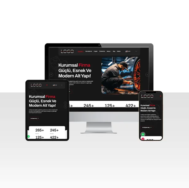 Kurumsal Şirket Hazır Web Sitesi Paketi – Barbaros — ekran görüntüsü