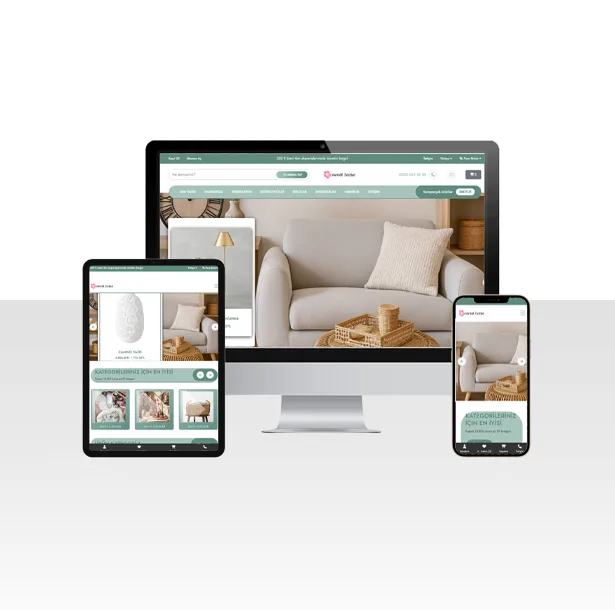 Dekoratif Ürün Satışı E-Ticaret Web Sitesi Paketi – Sweet — ekran görüntüsü