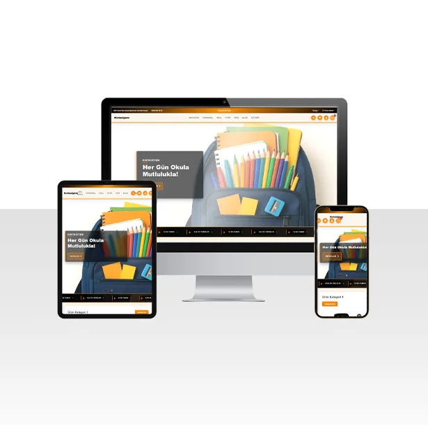 Kırtasiye Ürünleri Satışı E-Ticaret Web Sitesi Paketi – Okul — ekran görüntüsü