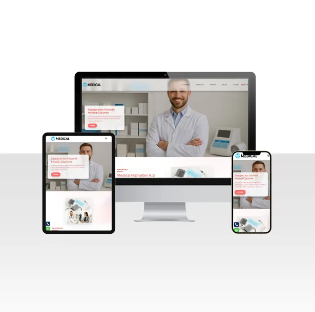 Medikal Sektörü Hazır Web Sitesi Paketi – Adana — ekran görüntüsü