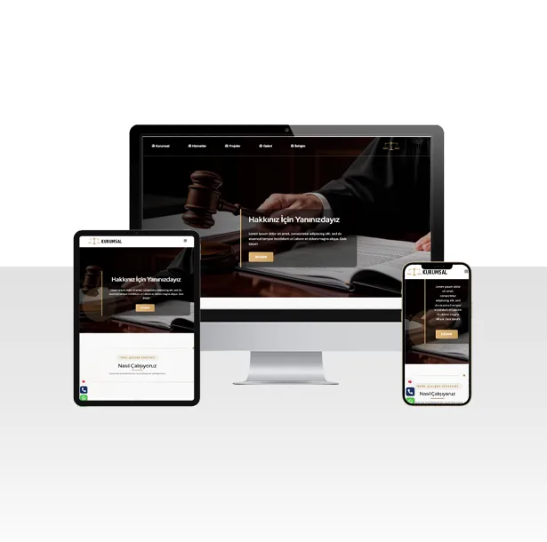 Avukatlık Hizmetleri Web Sitesi Paketi – Edirne — ekran görüntüsü