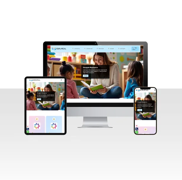 Anaokulu ve Kreş Hizmetleri Web Sitesi Paketi – Erzincan — ekran görüntüsü