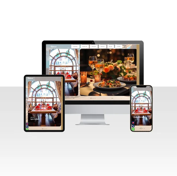 Hazır Restoran Salonu Web Sitesi Paketi – Iğdır — ekran görüntüsü