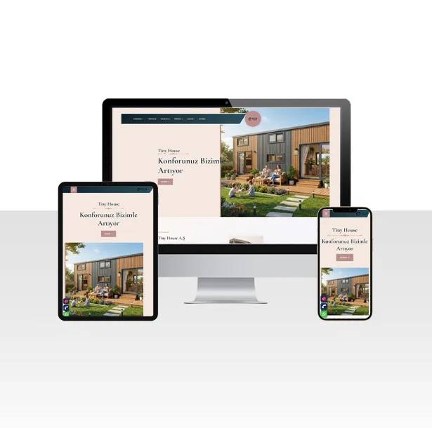 Tiny House Üretici Firma Web Sitesi Paketi – İzmir — ekran görüntüsü
