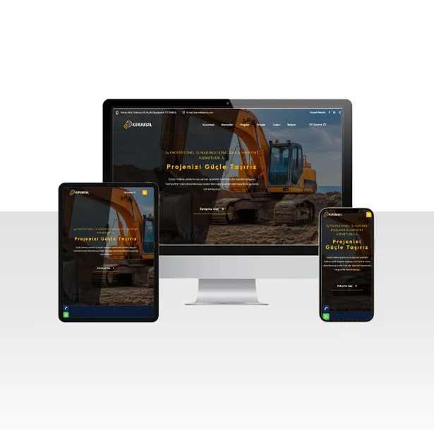 Forklift ve İş Makinesi Kiralama Web Sitesi Paketi – Karabük — ekran görüntüsü
