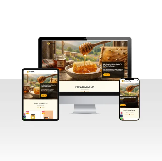 Doğal Arıcılık ve Bal Hizmetleri Hazır Web Sitesi Paketi – Tokat — ekran görüntüsü